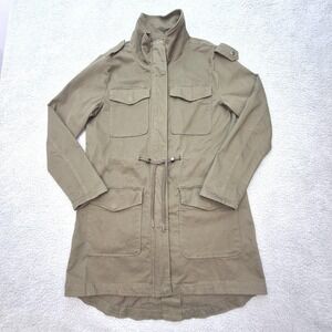 Bagatelle Collection Utility Jacket Womens Medium Olive Green Safari Field‎ Coat